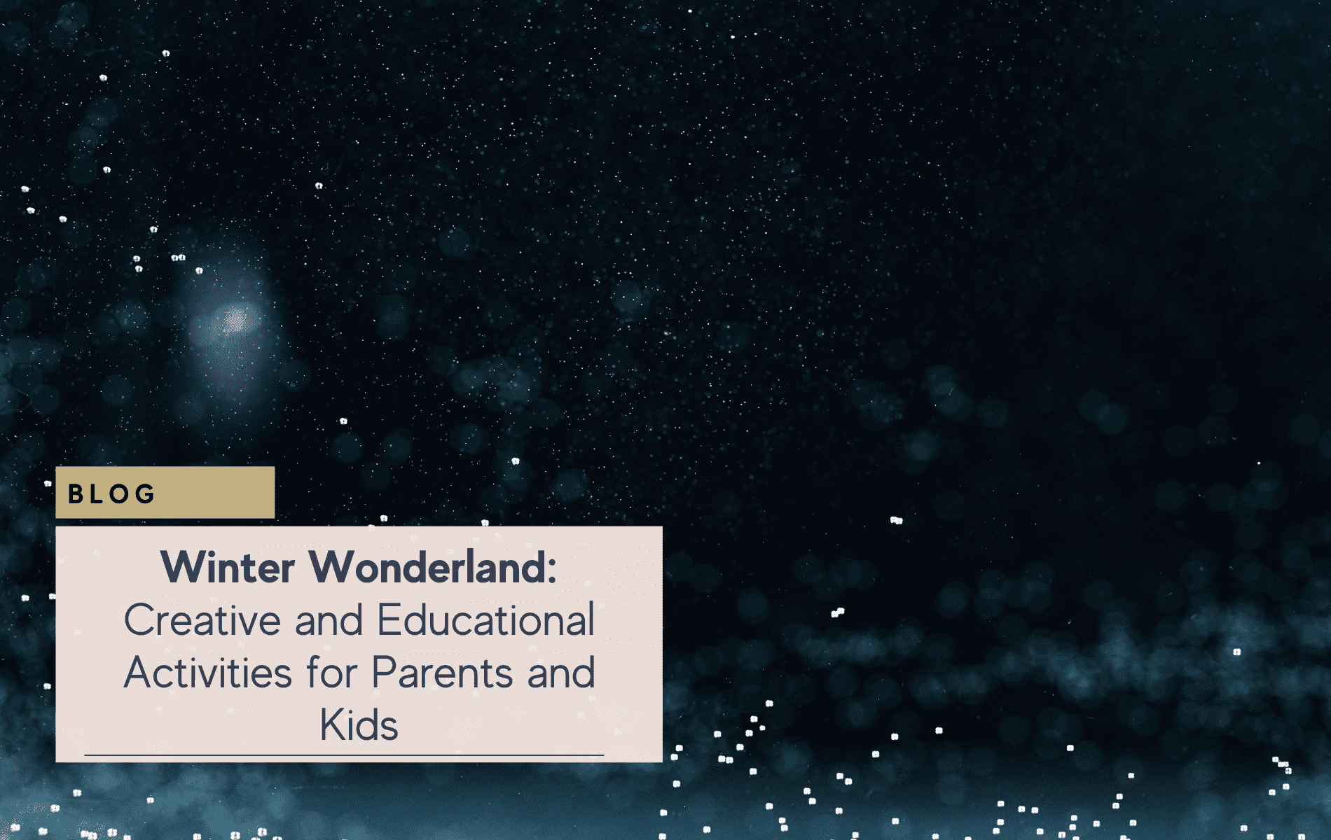 winter creative educational activities